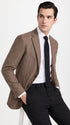 Men’s Vintage Brown Houndstooth Blazer – 1950s Coffee Check Sport Coat