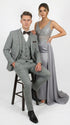 Men’s Edwardian Grey 3-Piece Suit – Dickens Downton Abbey Victorian Vintage Tweed Suit