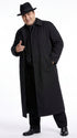 Men’s V for Vendetta Inspired Black Trench Coat – Long Gothic Full-Length Overcoat