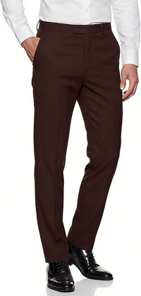Mens Expandable Waist Business Casual Dress Pants