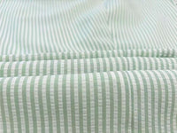 Mens Seersucker Pants - Summer Casual Pinstripe Modern Fit in Color Green