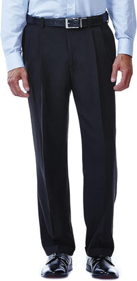 Mens E-Clo Repreve Classic Fit Pleat Front Dress Pant with Hidden Expandable Waistband