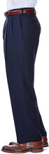 Mens E-Clo Repreve Classic Fit Pleat Front Dress Pant with Hidden Expandable Waistband