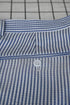 Mens Seersucker Pants - Summer Casual Pinstripe Modern Fit in Color Navy Blue