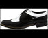 Mens 1920s Gangster Wingtip Dress Shoes - Black and White
