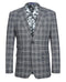 English Laundry Slim Fit Dimgray with White Check Suit