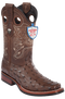 Wild West Botas de Avestruz Horma Rodeo Brown