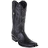 Black lizard cowboy boot