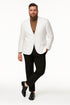 Men’s White Linen Blazer – Classic Two-Button Lightweight Sport Coat