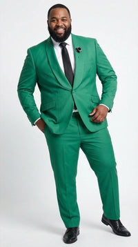 Men’s Augusta Green Emerald Light Green Suit – Slim Fit 2 Piece Formal Suit for Wedding, Prom and Evening Events