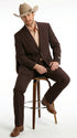 Men’s Pinstripe Western Suit – Classic Formal Blazer and Pant Set for Wedding, Traje Para Hombre Cowboy Style