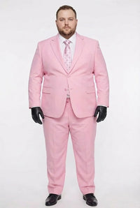 Men’s Pink Two-Piece Suit – Classic Fit Formal Jacket and Tailored Pants