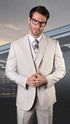 Mens Ticket Pocket Peak Lapel Double breasted Vest 100% Wool Tom Ford Style Modern Fit in Color "Tan" By Statement