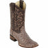 Men's Los Altos Ostrich Skin Wide Square Toe Boots -A