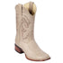 White square toe cowboy boots
