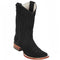 Square Toe Cowboy Suede Boots - Los Altos Boots