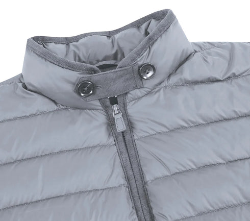 Gray Regular Classic Fit Goose Down Vest