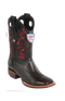 Wild West Botas de Armadillo Horma Rodeo Blackcherry
