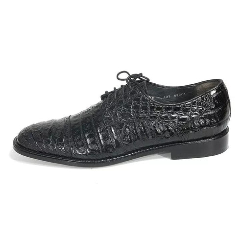 Los Altos Black Genuine Caiman Oxford