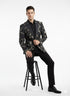 Luxury Black Floral Embroidered Blazer for Men – Designer Party and Wedding Wear Jacket