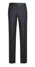 English Laundry 2-Piece Gray Plaid Wool Blend Slim Fit Dress Suit