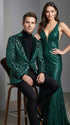 Men’s Emerald Green Paisley Dinner Jacket – Luxury Shawl Lapel Formal Blazer for Prom, Wedding & Tuxedo Events