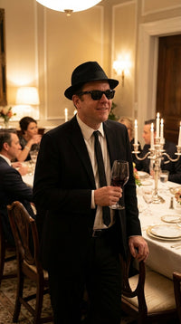 Mens Black Blazer – Vincent Vega Inspired Pulp Fiction Style Classic Formal Blazer for Men Retro Vintage Jacket