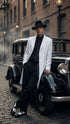 Men’s White Zoot Suit Gangster Style Outfit – White Jacket + Vest + Pants + Shirt & Tie Combo Package