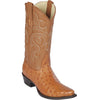 Cowboy Ostrich Boots Honey Snip Toe - Los Altos Boots