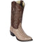 Mens Boots Ostrich Skin Moka - Los Altos Boots