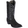 Los Altos Mens Black Python Boots