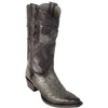 Grey Ostrich Cowboy Boot
