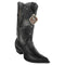 Men's King Exotic Boots Genuine Baby Caiman Tail 3x Toe Black (495v20105)