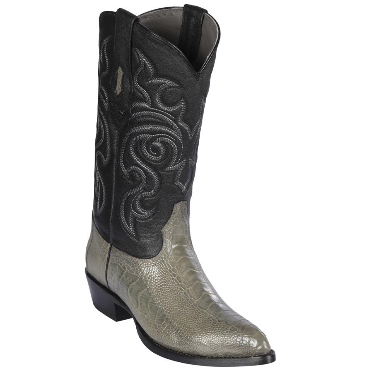 Grey Ostrich Cowboy Boots main image 1