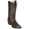 Brown Snakeskin Boots J-Toe - Los Altos Boots
