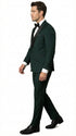 Men’s Hunter Green Tuxedo Suit 3 Piece – One Button Peak Lapel Designer Formal Suit for Wedding, Light Weight Wool By Statement Dark Green