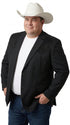 Men’s Black Western Blazer – Cowboy Sport Coat with Western Yoke Design