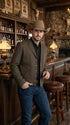 Mens Brown Western Blazer – Cowboy Style Casual Jacket Vintage Western Sport Coat Country Fashion Jacket