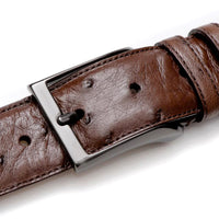 Mezlan Ostrich Skin Belt Tabac (AO8146)