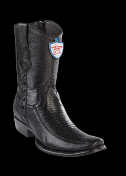 Wild West Botas de Armadillo Horma Dubai Toe Black