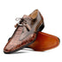 Marco Di Milano Anzio Exotic Alligator & Calfskin Leather Orix Brown Derby