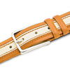 Mezlan Two-Tone Leather Belt Camel / Bone (AO11670)