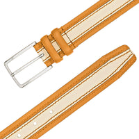 Mezlan Two-Tone Leather Belt for Men