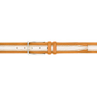Mezlan Two-Tone Leather Belt for Men
