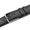 Mezlan Laser Print Calfskin Belt Black