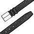 Mezlan Laser Print Calfskin Belt Black