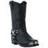 Dingo Black Leather Biker Boots