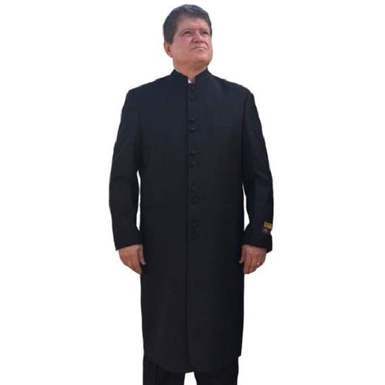 Albeto Nardoni Charcoal Grey Pinstripe ~ Three ~ 3 Buttons Stripe Wool Suit Pleated Pants main image 1