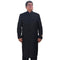 Alberto Nardoni Black Mandarin Collar Button Closure Suit