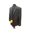 Alberto Nardoni Black Men Paisley Dinner Jacket Tuxedo